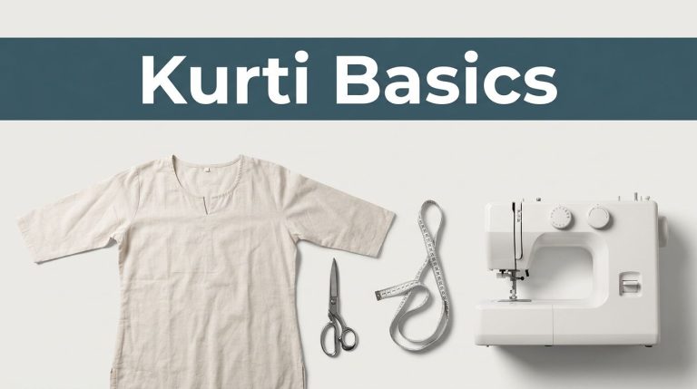 Simple Kurti Cutting and Stitching for Beginners