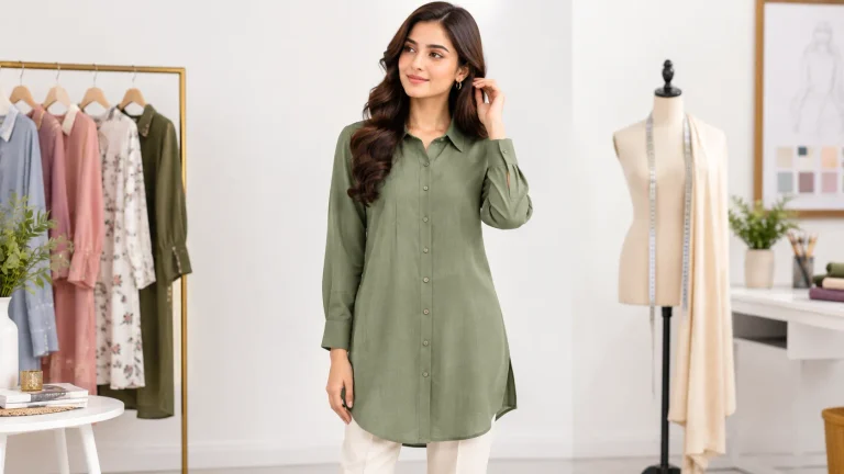 Long blouses for women in stylish modern designs