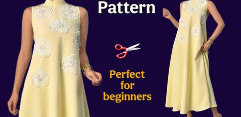 a line dress cutting and stitching The A-Line Dress layplans, fabric, pinning and cutting The Avid Seamstress